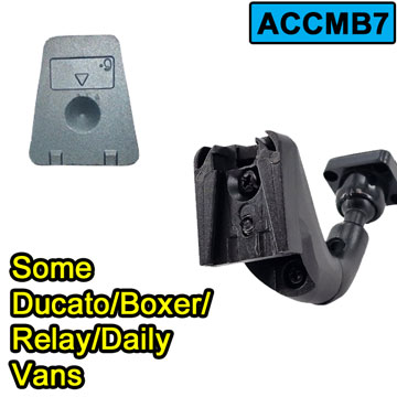 Windscreen Bracket to fit Rear View Mirror Monitor to Fiat Ducato Peugeot Boxer, Iveco Daily and Citroen Relay vans