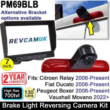 Citroen Relay, Fiat Ducato, Peugeot Boxer Reversing Camera System for 2006+ Van Brake Light | PM69BLB