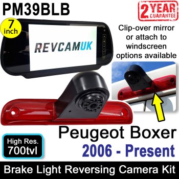 Reversing Camera Kit for Peugeot Boxer (2006-Present) to fit Brake Light | PM39BLB