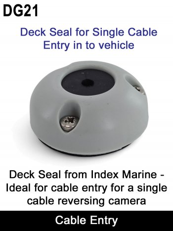 21mm Deck Seal IP68 Waterproof Cable Gland for single cable entry from Index Marine | DG21 (Grey)