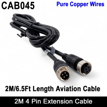 2M / 6.5FT 4 Pin Extension Cable for Reversing Camera | CAB045