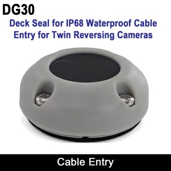 30mm Deck Seal IP68 Waterproof Cable Gland for twin cable entry from Index Marine | DG30