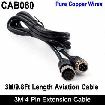 3M / 9ft 4 Pin Extension Cable for parking camera | CAB060