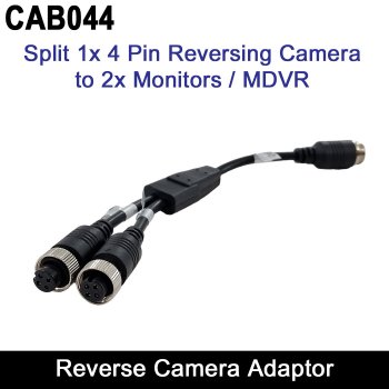 4-Pin Aviation Splitter Cable – Connect One Reversing Camera to Two Monitors or an MDVR | CAB044