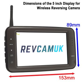 60M Digital Wireless 5" Monitor Display for Reversing Camera | Built in Aerial + RX Receiver | WM560