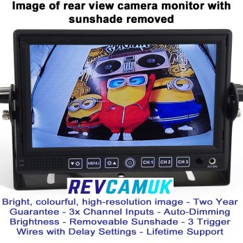 7" Monitor for Reversing/ Rear View Cameras | MON705