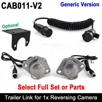 Heavy Duty Trailer Suzie Link for 1 reverse camera - Version 2 | CAB011 1M V2