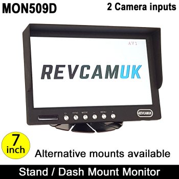 7" Monitor for Reversing/ Rear View Cameras | MON509D