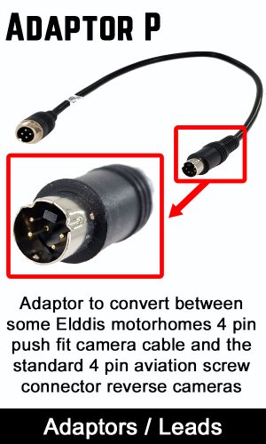 Elddis Motorhome Dome Reverse Camera Adaptor | Adaptor P