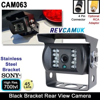 Black Bracket Driving/Rear View Camera | Sony 1/3" 700TVL CCD | CAM063