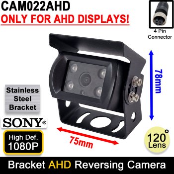 Black Bracket Reversing Camera - Sony 1080P AHD | CAM022AHD