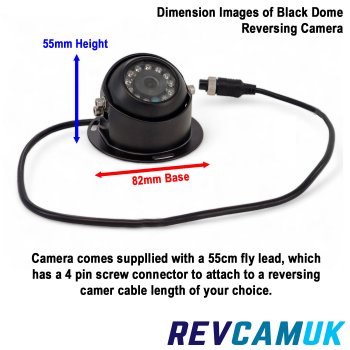 Sony CCD Black Dome Reversing Camera with Heavy Duty 7" Display System | PM89DB-SD