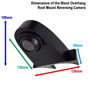 Black Sony CCD Roof Overhang Reversing Camera Kit with 7" Mirror Monitor | PM37B-SD