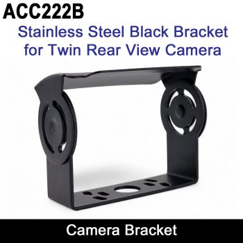 Spare Stainless Steel Black Painted Bracket for Twin/Dual Lens Reverse Camera | ACC222B