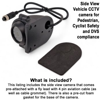 Black Side View Blind Spot Camera - Sony 700TVL CCD sensor | CAM647CCD