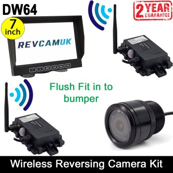 Sony CCD Bumper Wireless Reversing Camera Kit with 7" Monitor | DW64