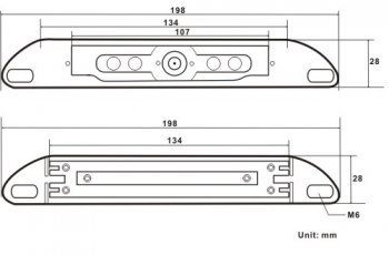 Numberplate Camera Dimensions