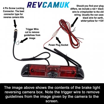 Citroen Relay Reversing Camera for Brake Light 2006-Present - CAM1722