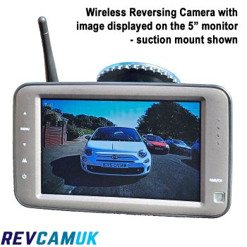 Digital Wireless Reversing Camera Kit with Black Sharp CCD Reversing Camera with 5” Monitor | DW10A