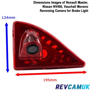 Renault Master, Nissan NV400, Vauxhall Movano Brake Light Reverse Camera | CAM401