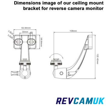 Ceiling / "banana" mount bracket for our stand mount monitors | ACC20540