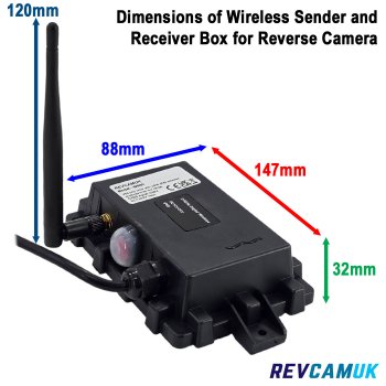 White Caravan Wireless Rear View Camera Kit with Mirror Monitor | DW31W