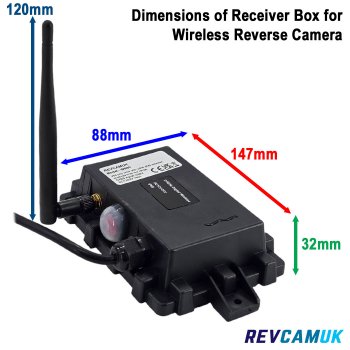 Wireless Reverse Camera Kit with Mirror Monitor and Black Bracket Camera | DW30A