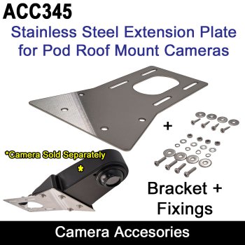 Stainless steel extension plate for our roof mount camera | ACC345