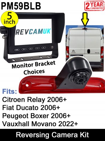 Fiat Ducato, Citroen Relay, Peugeot Boxer Reversing Camera System for 2006+ Van Brake Light | PM59BLB