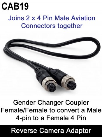 Female to Female 4 pin Gender changing cable (converts male 4 pin to female 4 pin) | CAB19