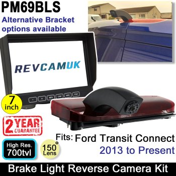 Ford Transit Connect 2013+ Brake Light Reversing Camera Kit with 7" Dash Monitor | PM69BLS