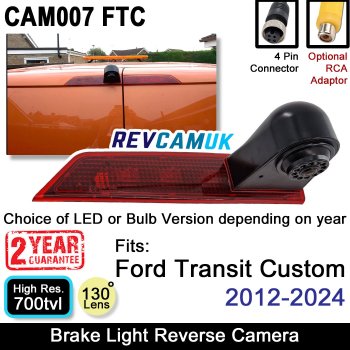 Ford Transit Custom Reverse Camera for Brake Light | CAM007FTC