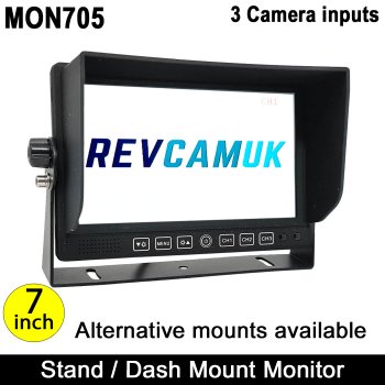 7" Monitor for Reversing/ Rear View Cameras | MON705