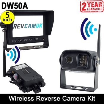 Black Bracket Wireless Reversing Camera Kit with 5 inch display | DW50A