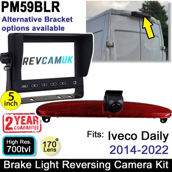 2014-2022 Iveco Daily Brake Light Reversing Camera kit with 5" Dash Monitor | PM59BLR