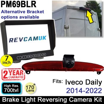 2014-2022 Iveco Daily Brake Light Reverse Camera kit with 7" Dash Monitor | PM69BLR