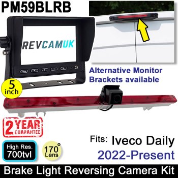 2022+ Iveco Daily Brake Light Reversing Camera kit with 5" Dash Monitor | PM59BLRB