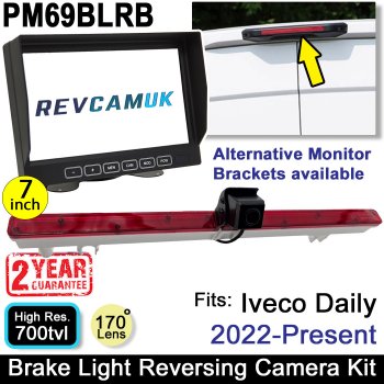 2022+ Iveco Daily Brake Light Reverse Camera kit with 7" Dash Monitor | PM69BLRB