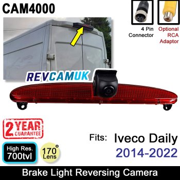 Iveco Daily Brake Light Reverse Camera 2014 to 2022 | CAM4000