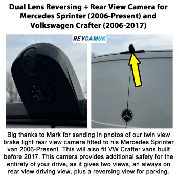 Mercedes Sprinter 2006-Present VW Crafter 2006-2017 Reverse and Rear View Camera System | PM69BLDTW