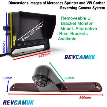 Brake Light Reversing Camera Kit for Mercedes Sprinter 2006-Present and VW Crafter 2006-2017 vans | PM59BLD