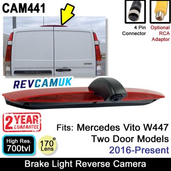 Mercedes Vito Double Door 2016 - Present Brake Light Reverse Camera | CAM441