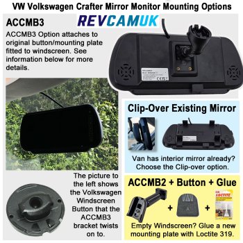 2017-Present Volkswagen VW Crafter Reverse Parking Camera Kit to fit to Brake Light | PM39BLJ