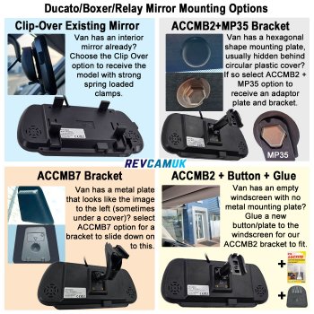 Reversing Camera Kit for Citroen Relay/Fiat Ducato/Peugeot Boxer (2006-Present), and Vauxhall Movano (2022+) to fit Brake Light | PM39BLA