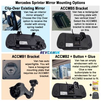 Mercedes Sprinter (2006-Present) and VW Volkswagen Crafter (2006-2017) Reverse Parking Camera Kit to fit Brake Light | PM39BLD