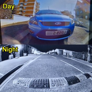 Number Plate Frame High Definition AHD Reversing Camera Kit with 7" Mirror Monitor | PM35F-HD