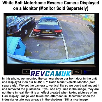 White Motorhome Bolt Reverse Camera | CAM072