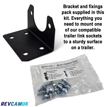 Bracket + Screws to fit Heavy Duty Trailer Sockets | BR-011