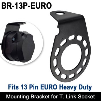 Bracket to fit 13 Pin Euro Heavy Duty Trailer Sockets | BR-13P-EURO