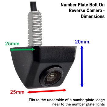 Bolt to Numberplate Reverse Camera Kit with 7" Monitor | PM65J-SD